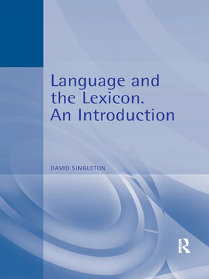 cover image of Language and the Lexicon